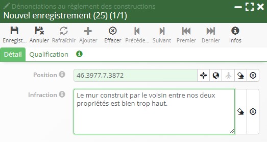 Dénonciation d'une infraction